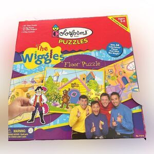 Vintage Rare The Wiggles Disney Kids Colorforms Floor Puzzle